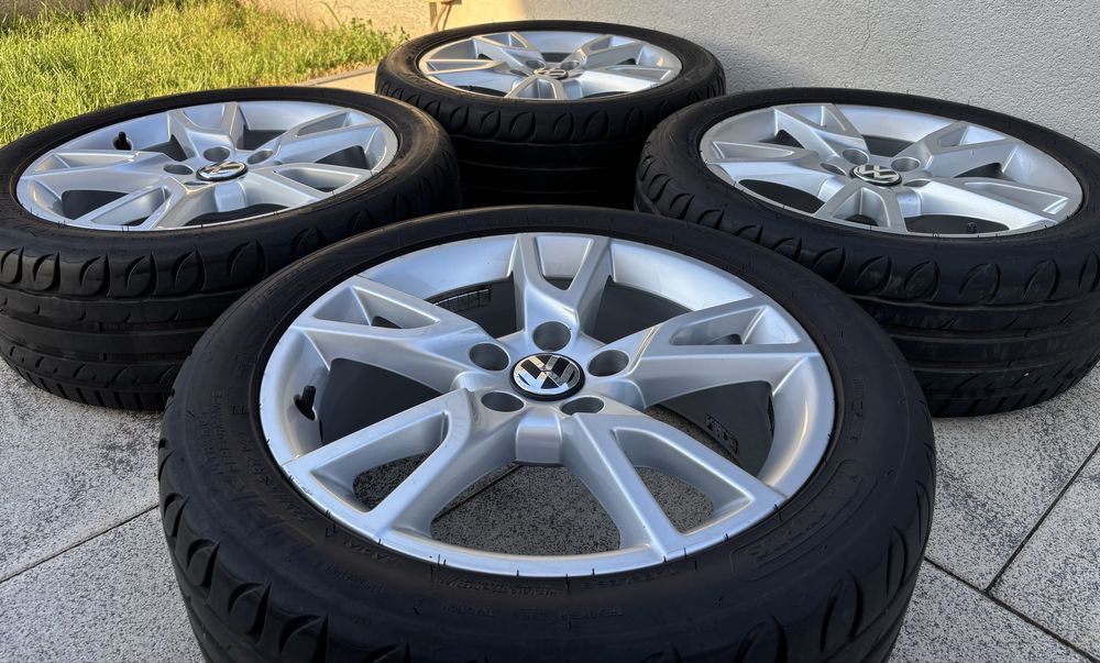 Set roti jante aliaj r17 5x112 225/45r17 vw skoda Golf Passat Octavia