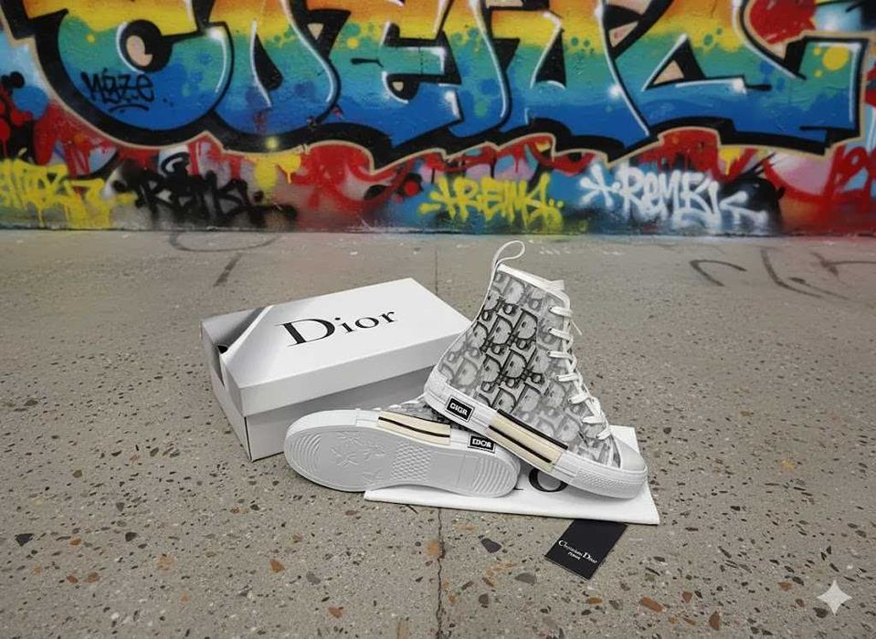 Adidasi DIOR B 23 High - Tenesi Unisex Full Box