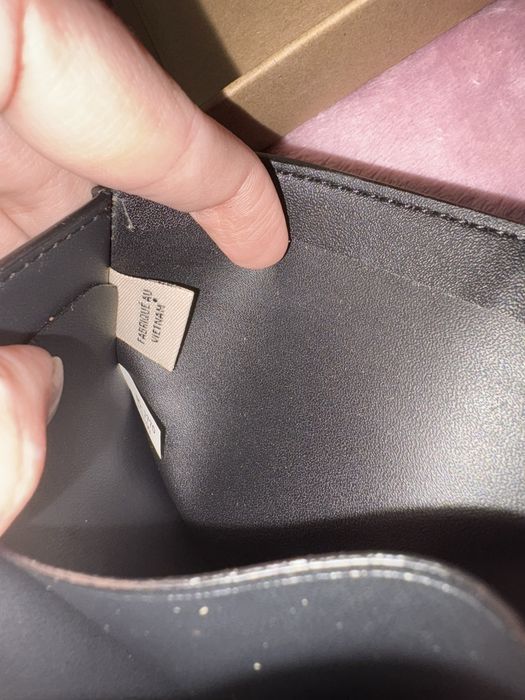 Portofel Coach și portcard set la cutie Maro Crem Bej Negru  Nou new