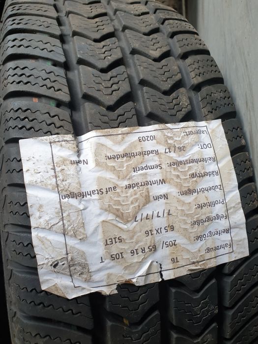 4 ROTI .T6..205/65/16 C IARNA M+S T6 CRAFTERimp.Germ.