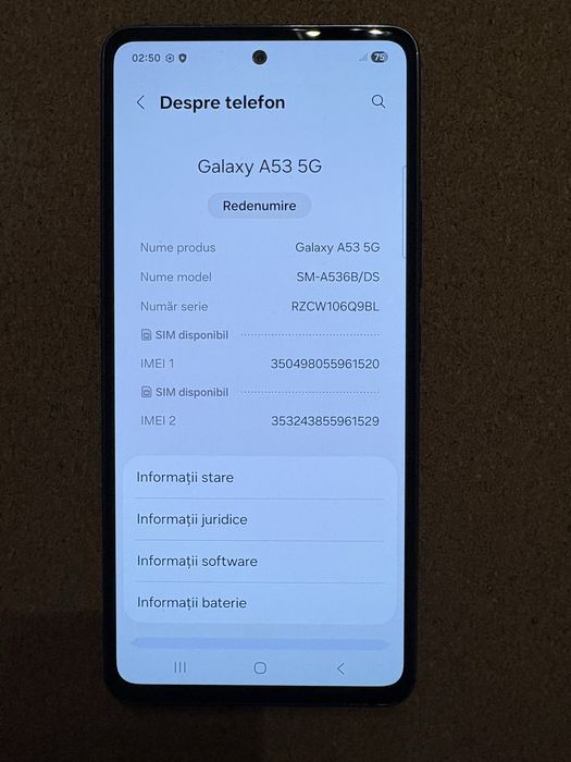 Samsung A536 Galaxy A53 5G Dual Sim 128 Gb ID-XXL2751