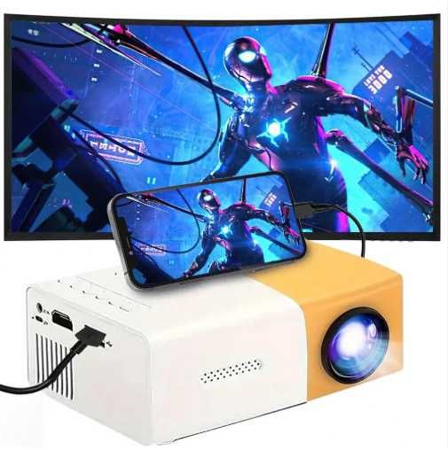 Нов YG300 LED видео 4 цвята проектор/Full HD/домашно кино/дистанцио