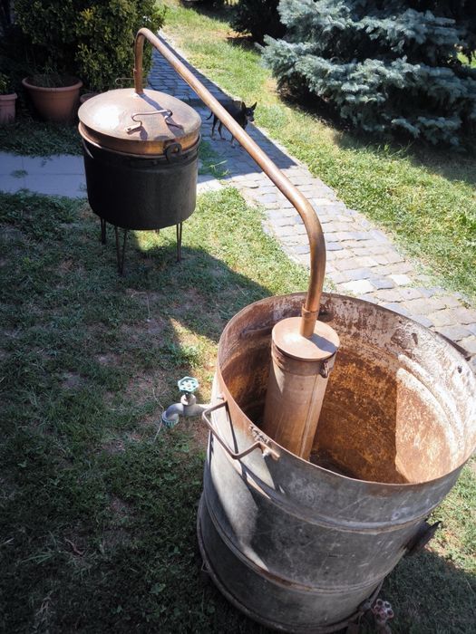 Cazan de țuică, cupru solid, 80L