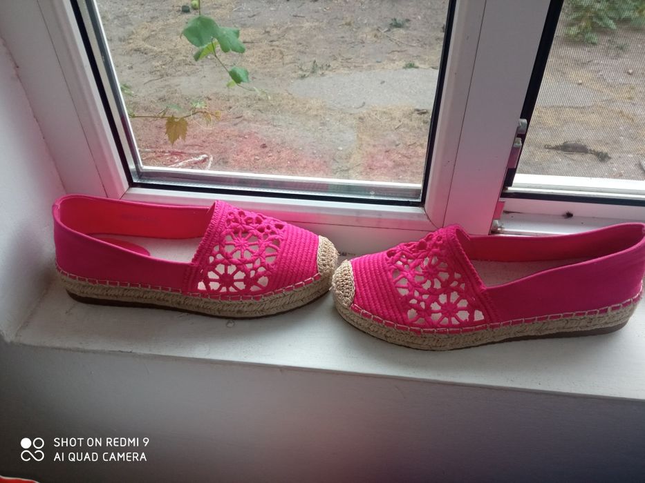 Espadrile dama fucsia