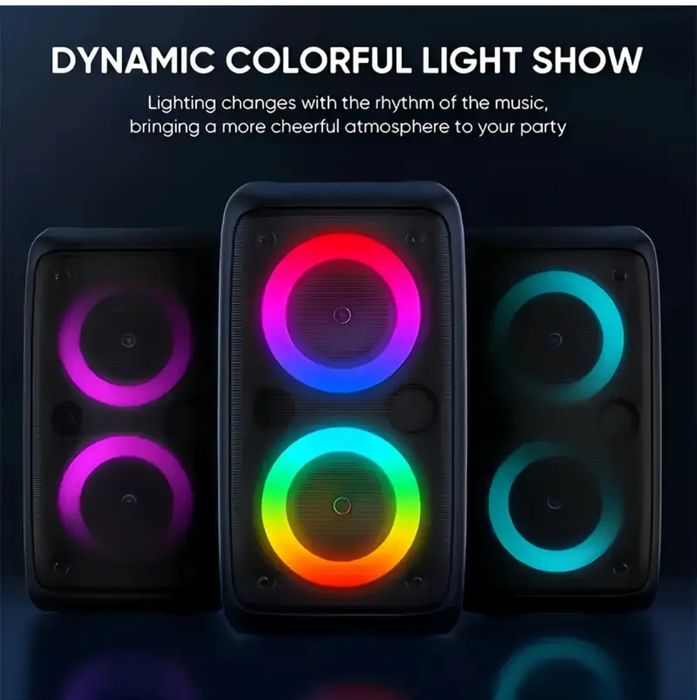 Boxa  Bluetooth și microfon , ideala pentru Karaoke / Efect LIVE