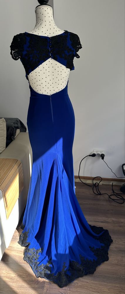 Rochie sirena de ocazie - albstru electric