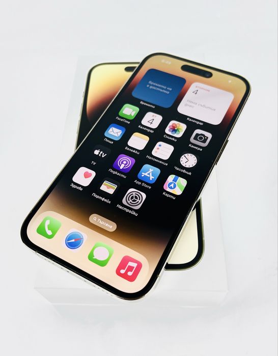 КАТО НОВ! Apple iPhone 14 Pro 128GB Gold Гаранция!
