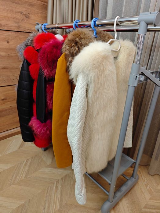 Палто, елек, яке от естествен косъм от лисица