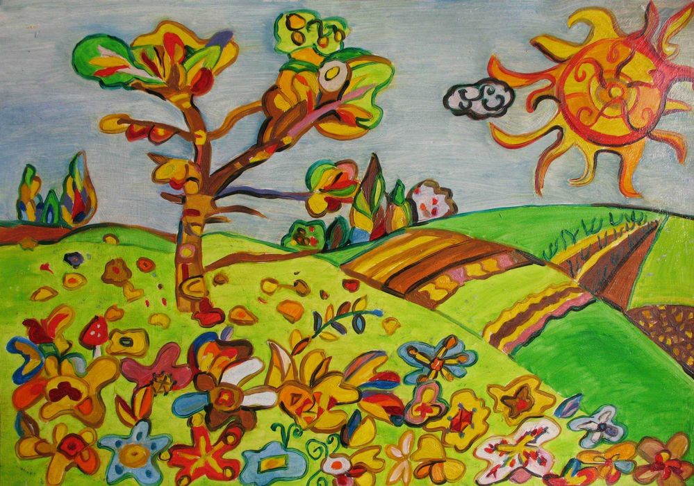 Продавам картина с маслени бои - пейзаж