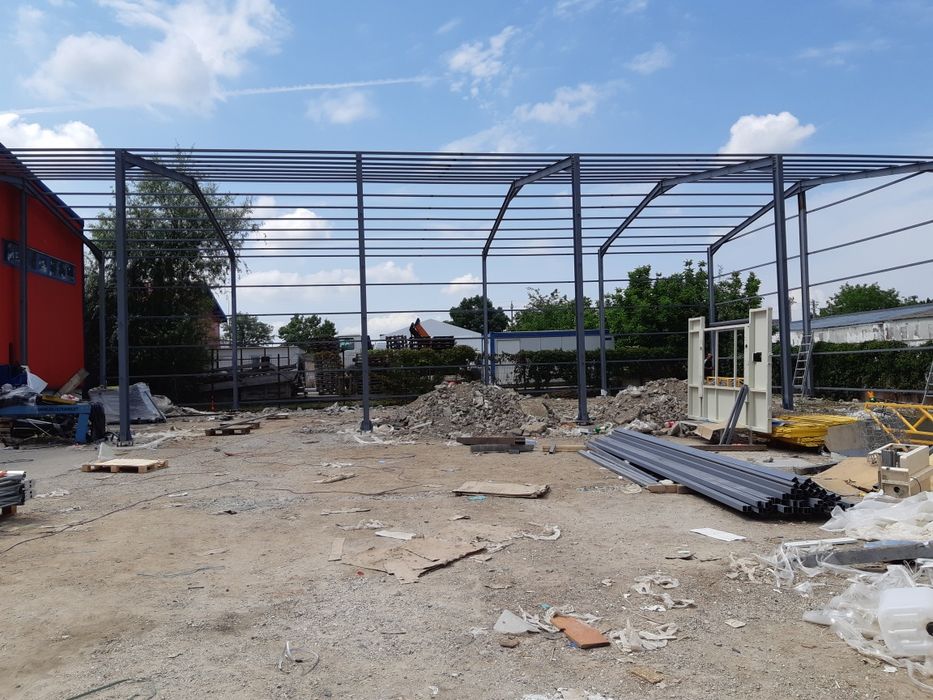 Vand hale metalice structuri IPE, confecționam orice dimensiune ( de