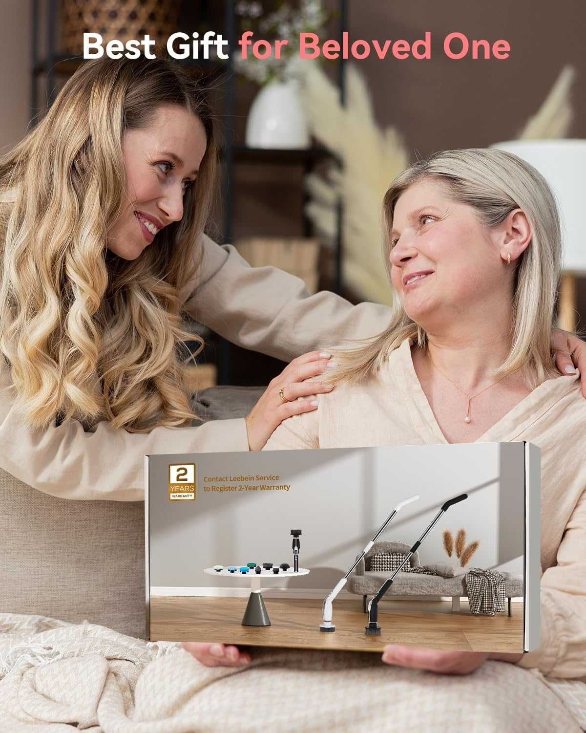 НОВА! Електрическа четка за почистване 8 в 1, телескопична дръжка