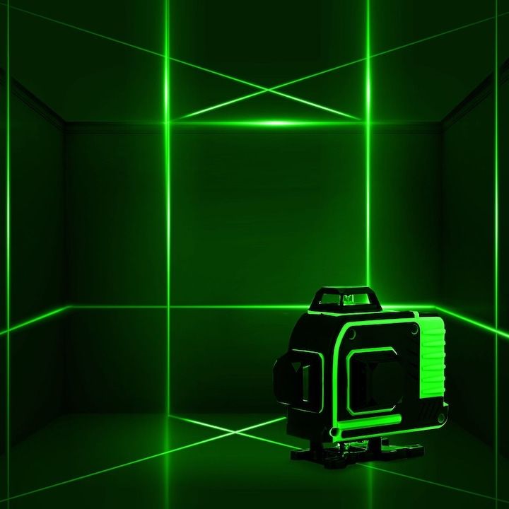 Професионален лазерен нивелир 4D с 16 линии в ново състояние
