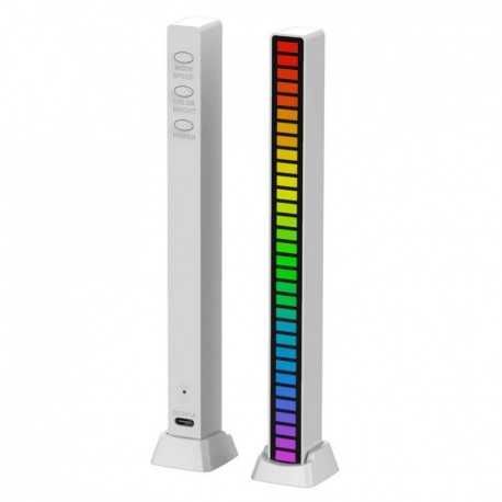 Led Bar  dinamic muzica RGB, VU Meter, 32 LED RGB, Pentru Masina, Casa