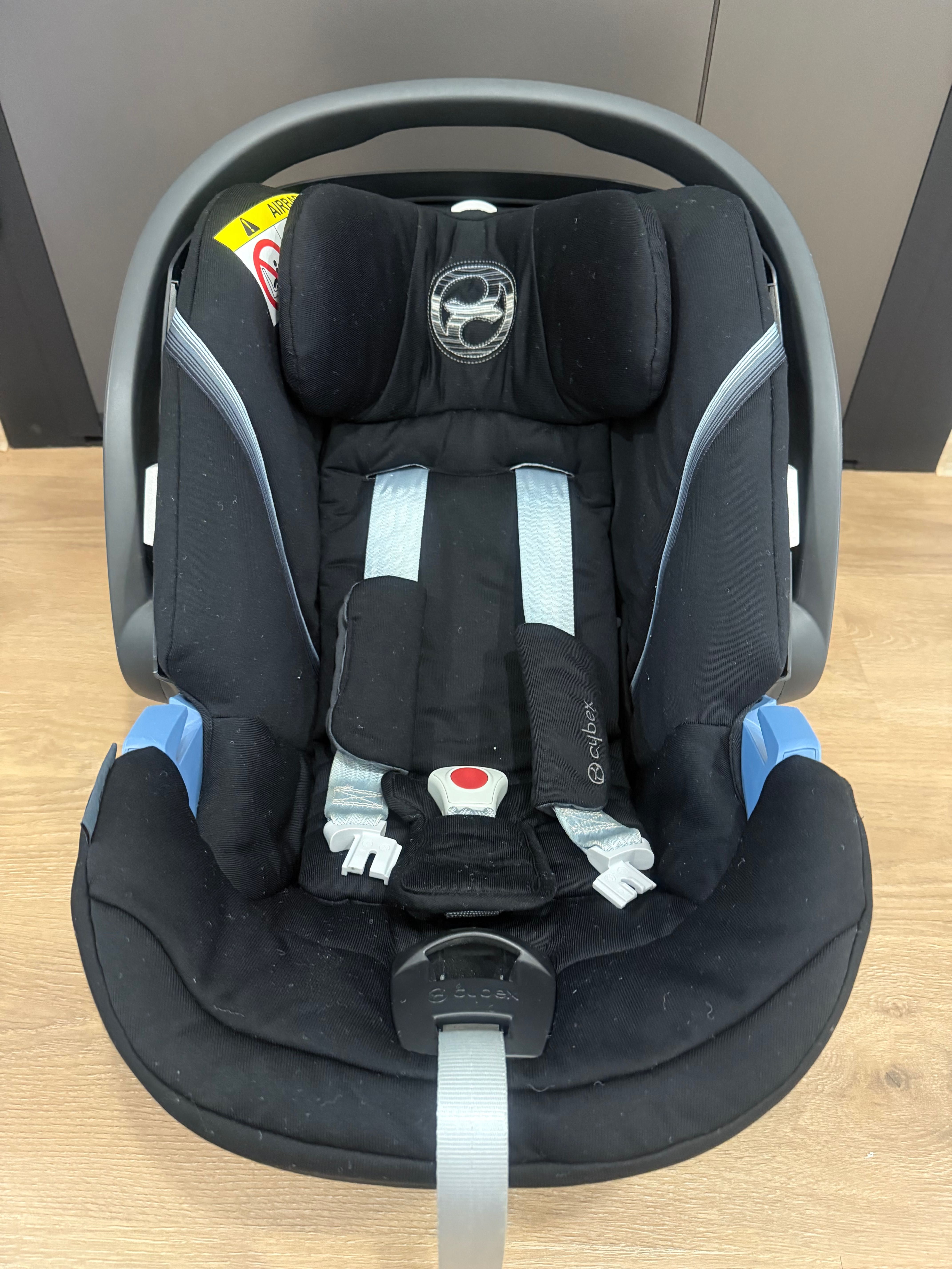 Бебешка кошница Cybex Aton 5 - Deep black + база Cybex Aton Base 2-Fix