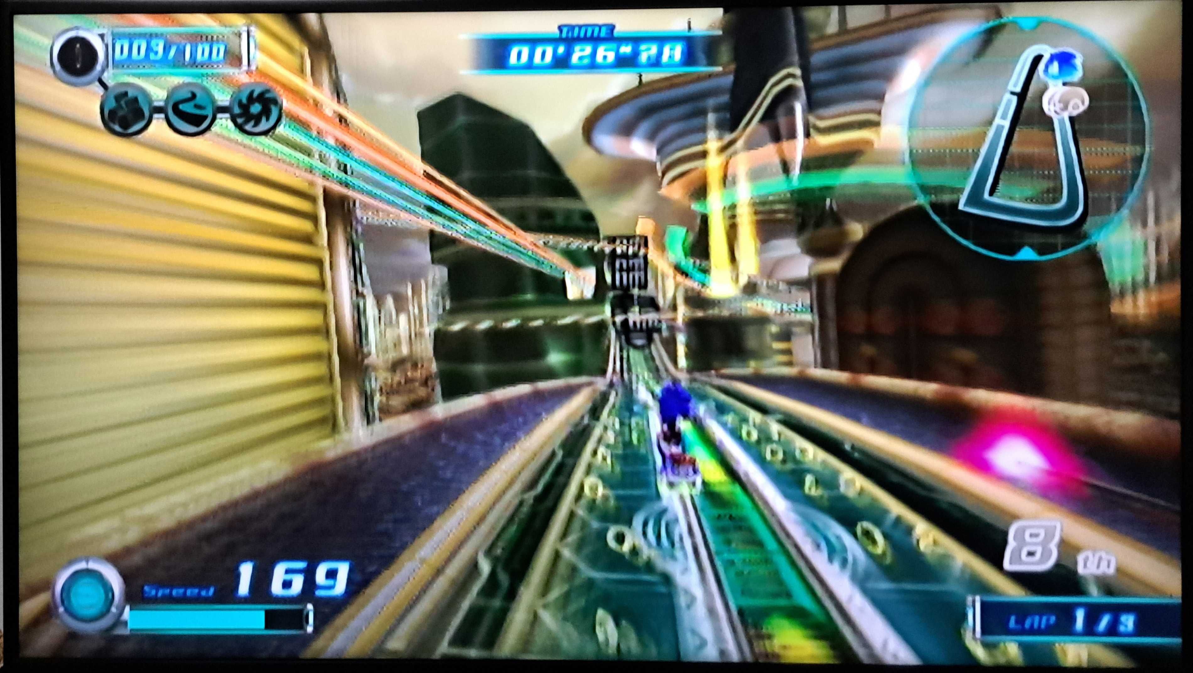 Nintendo Wii Mini + joc Sonic Riders (fara accesorii)