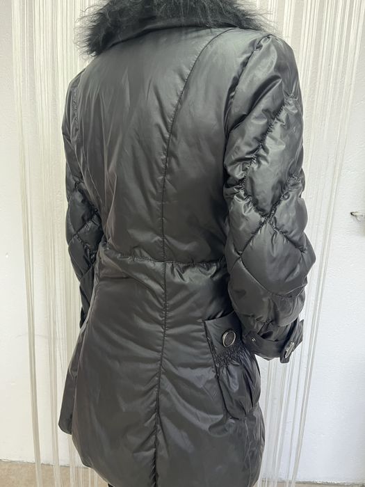 Дамско топло шушляково яке, до коляно