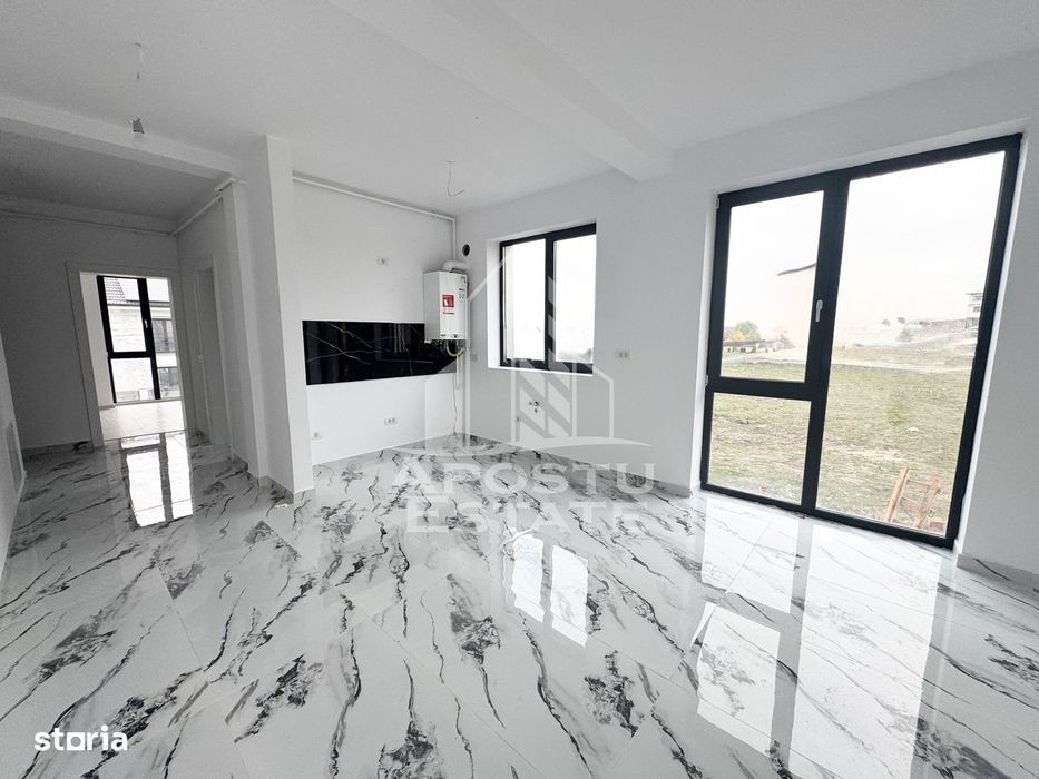 Apartament cu 2 camere si gradina de 50 mp la intrare in Giroc.