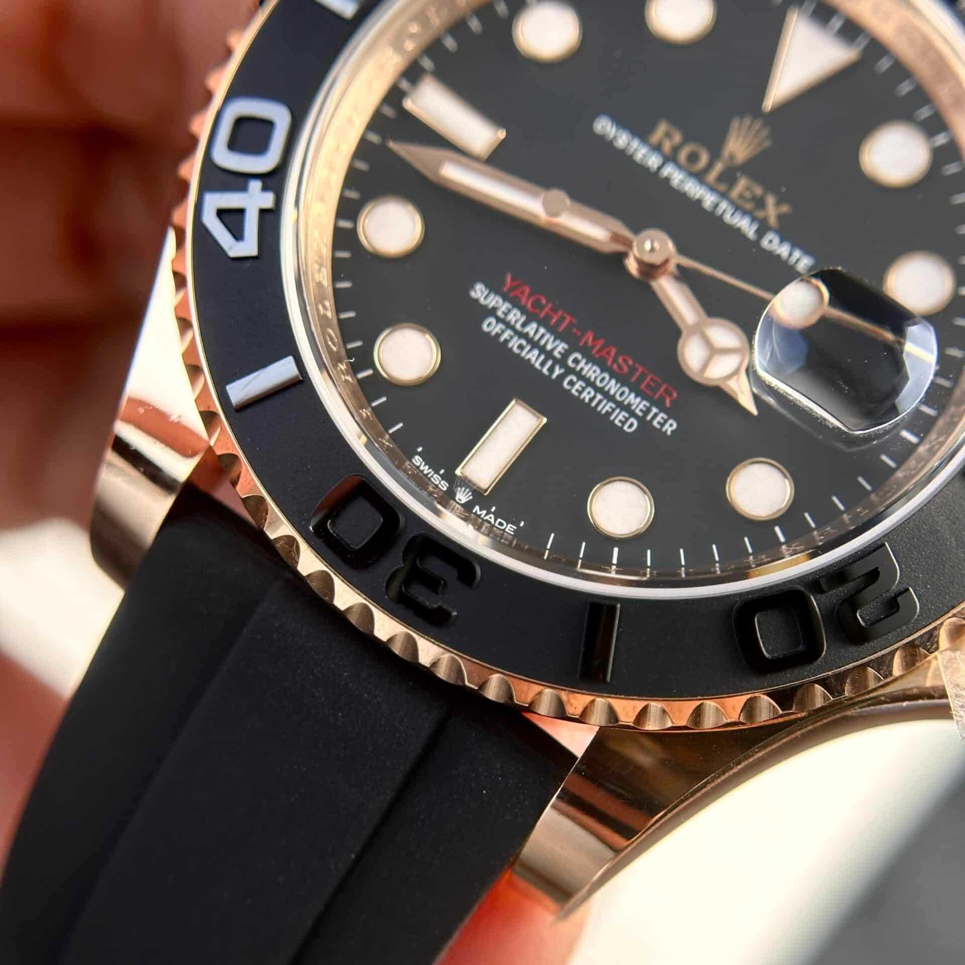 Rolex Yacht-Master 40mm розово злато / каучук