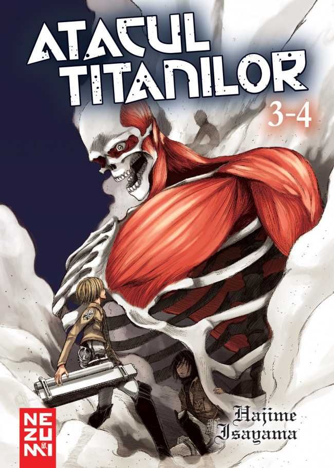 Manga - Atacul Titanilor, ediția Omnibus vol 1+2 și 3+4 (2 bucăți) NOI