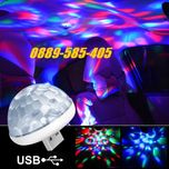 Уникална RGB LED USB Крушка за кола автомобил Powerbank цветомузика