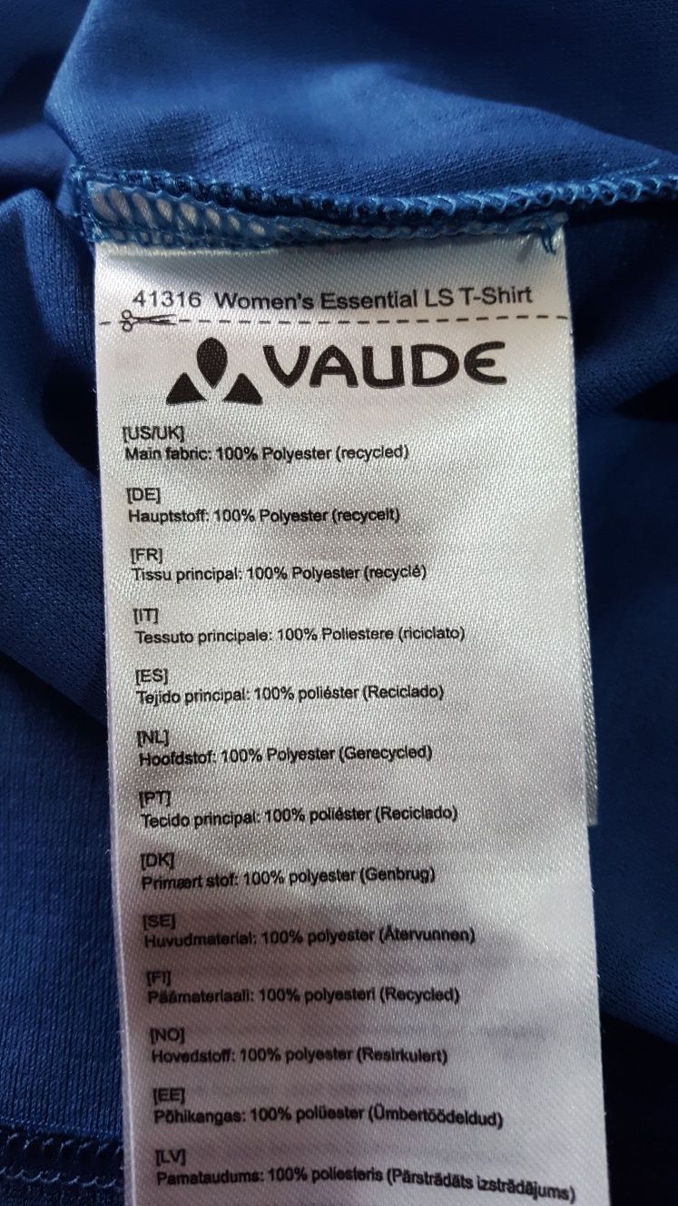 Bluză subțire damă VAUDE W's Essential, mărimea 38 S