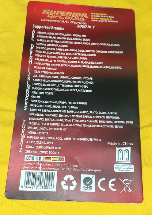 Telecomanda universala aer condiționat