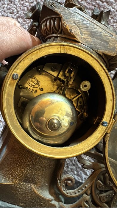 Ceas Pendul//Semineu//NAPOLEON III//Anii 1800//Sfesnice//