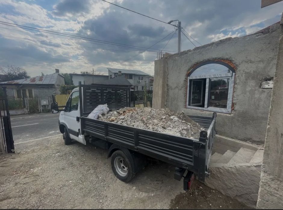 Transport 3.5t basculabil materiale constructii diverse