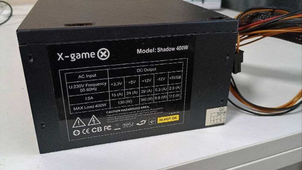 Блок питания X Game Shadow 400W