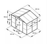 Căsuță metalică / 6,5 m² / ,,L’’