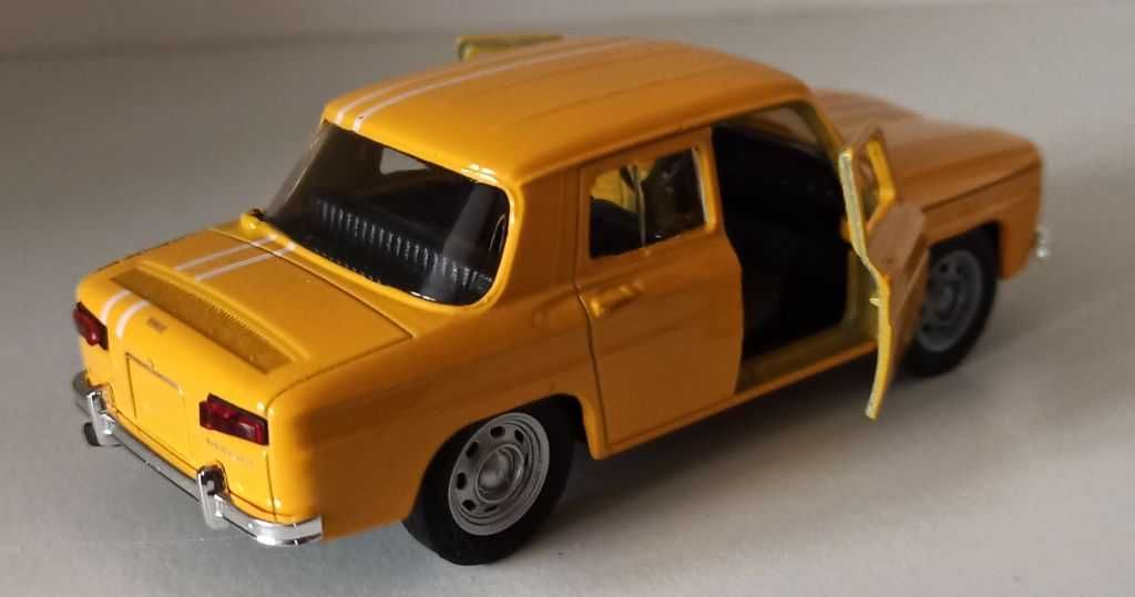 Macheta Renault 8 Gordini (Dacia 1100) galben - Welly 1/36