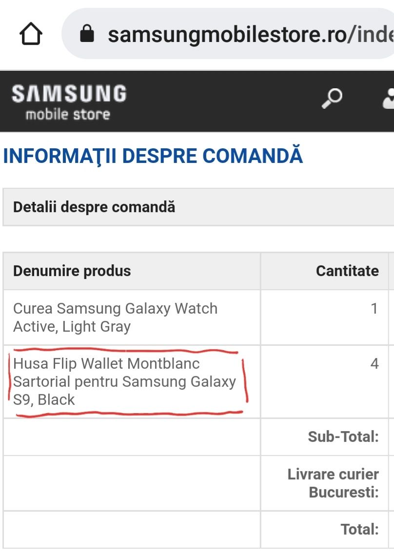 Husa flip smart activa originala Samsung Montblanc Sartorial S9 G960
