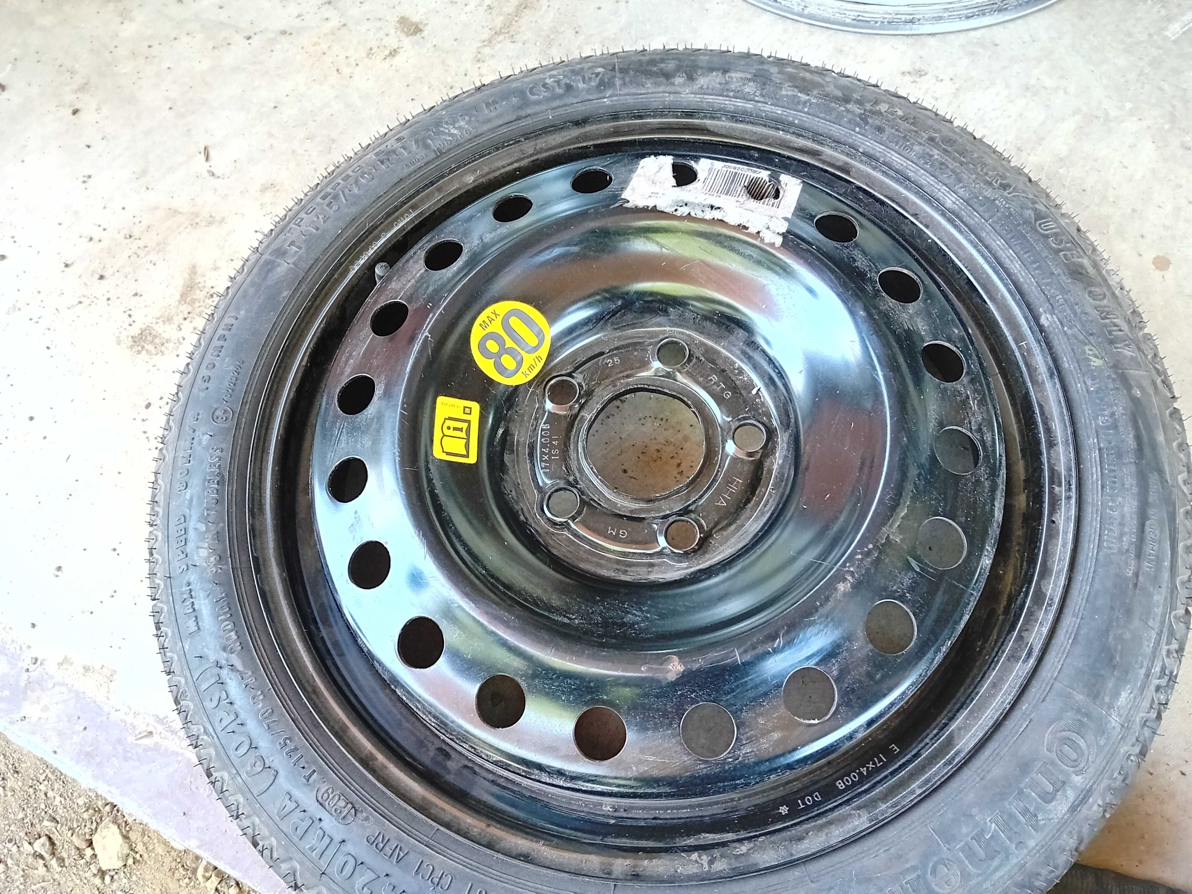 1 бр.гуми патерица Continental  125 70 17 за опел инигма 5x120