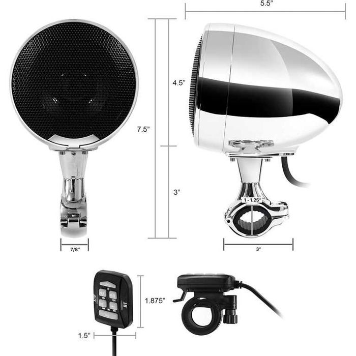 Boxe moto Road Beats SPK400D, crom sau negre