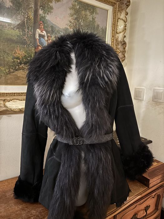 Палто лисица естествен косъм