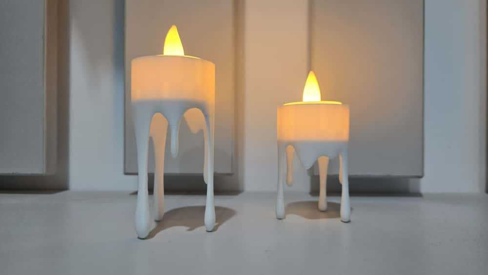 Set candele topite