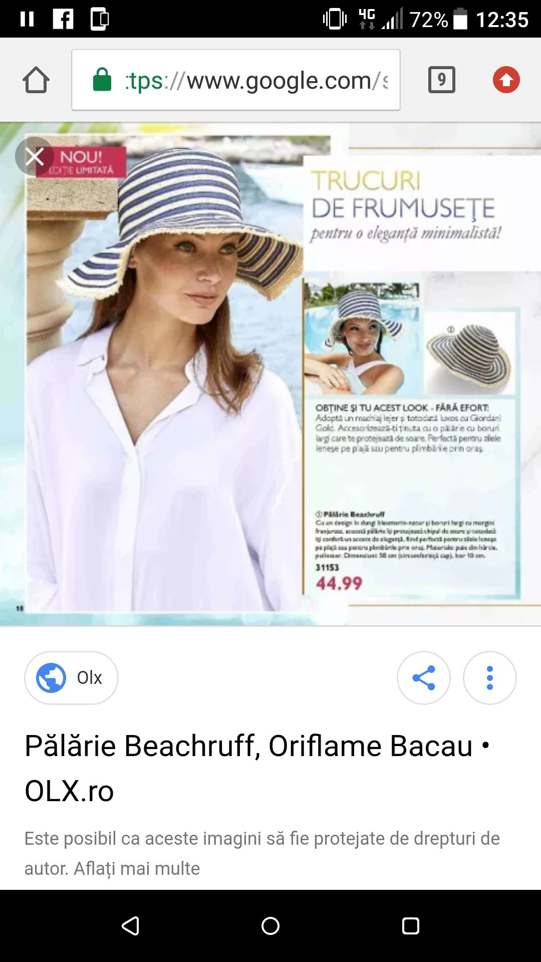 Palarie oriflame, palarie GAP, costum de baie shein