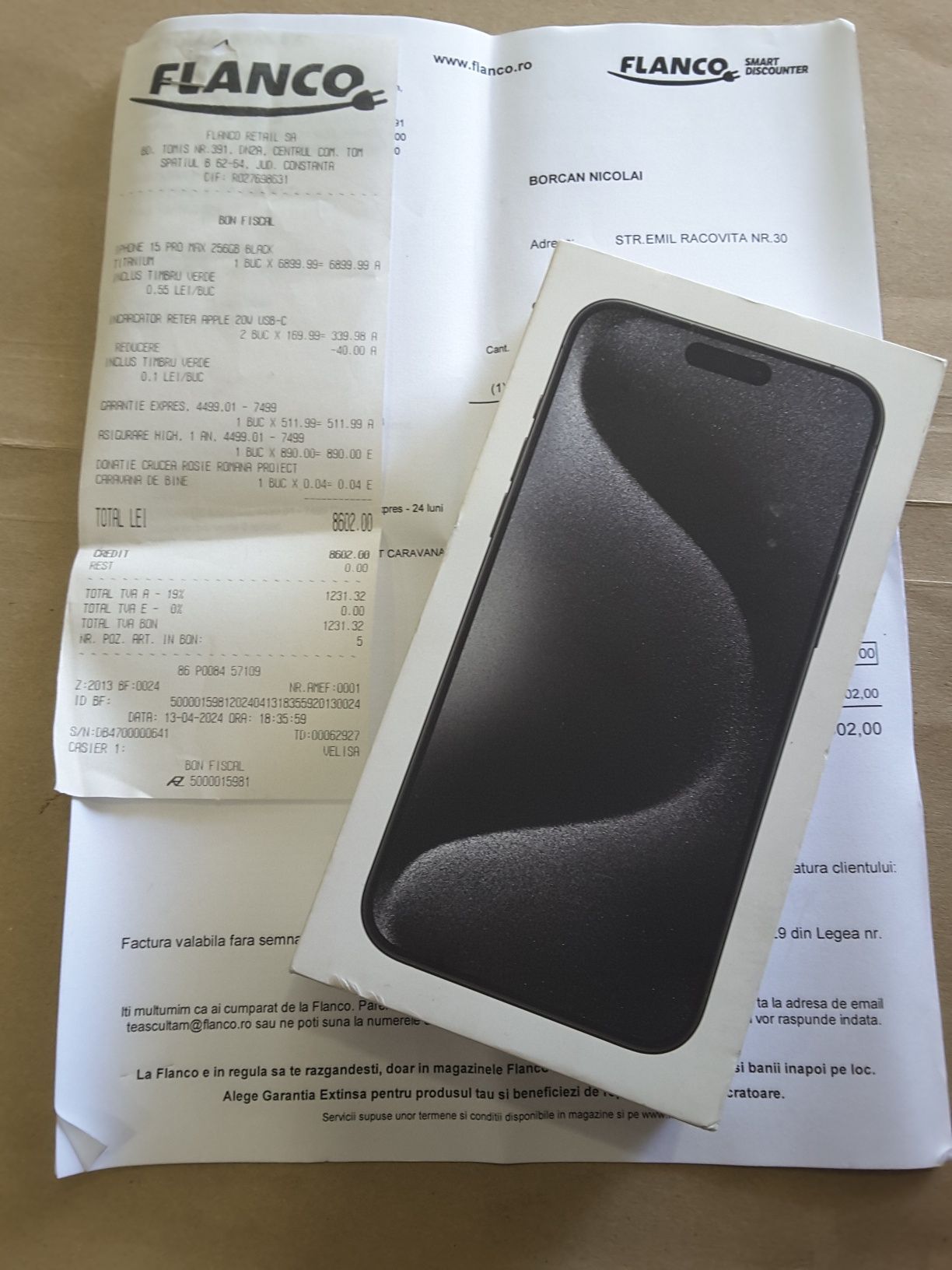 Iphone 15 pro max black titanium