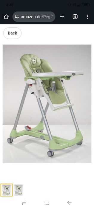 Premergător / Scaun de masa copii pappa diner free style mind follow m