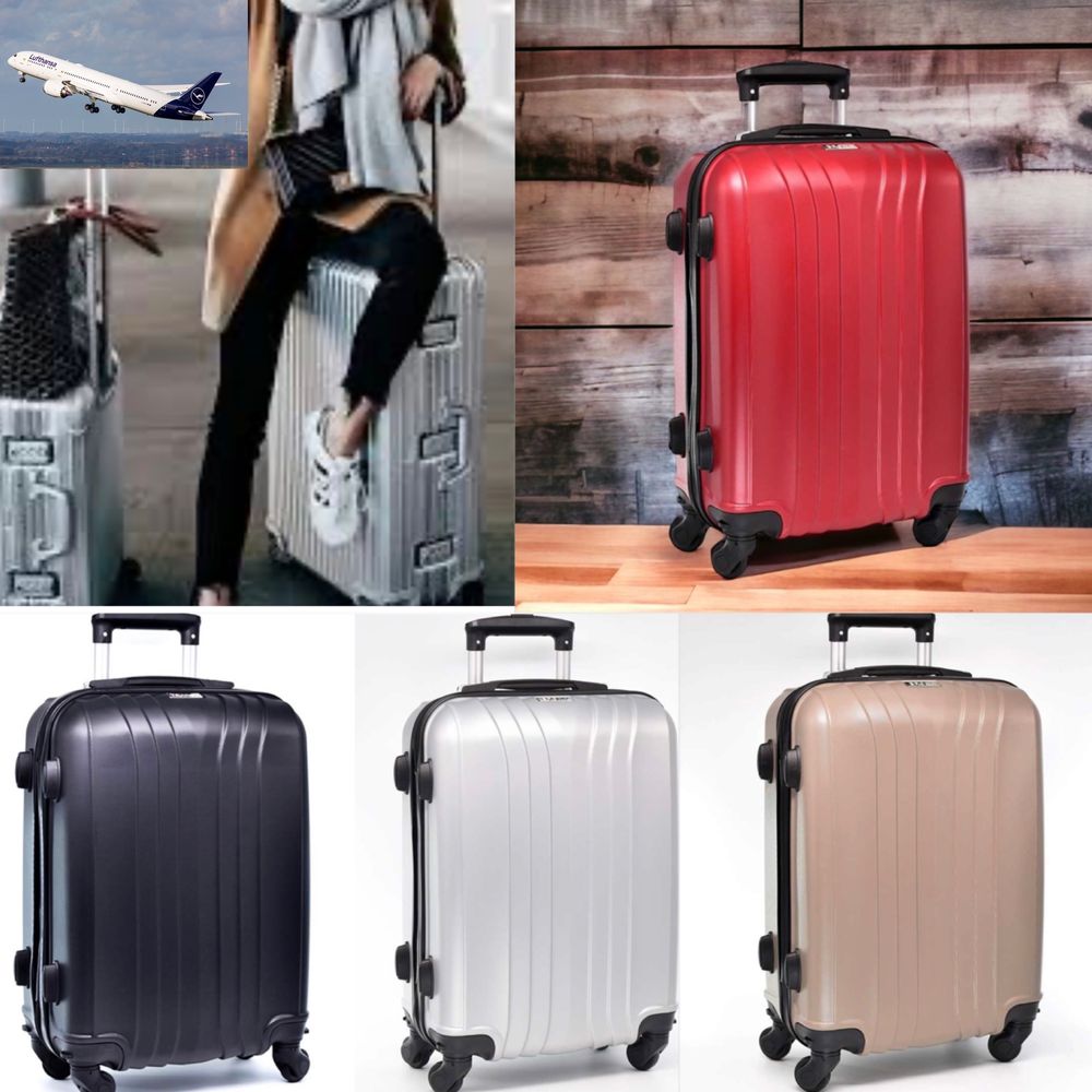WeTravel пътнически куфар за ръчен багаж с 4ри колела 360°55x40x20cm