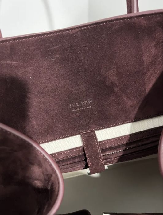 The row margaux bag 15 burgundy чанта