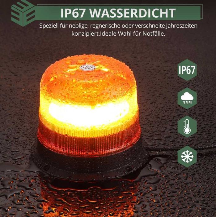 Girofar rotativ EYPINS cu 48 LED-uri