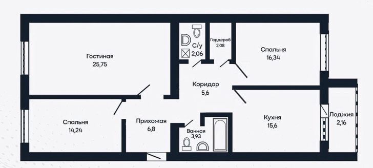 ПРОДАЮ 3х ком. квартиру в Караганде (Юго-Восток)