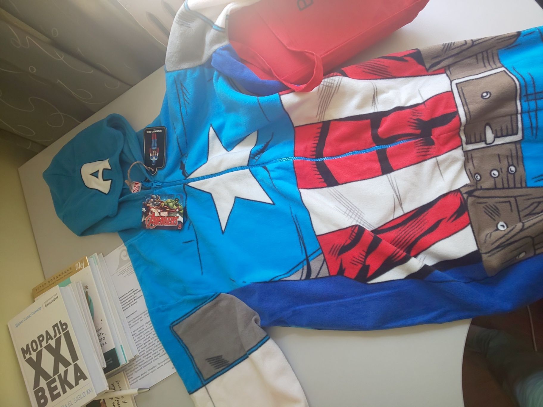 Новая пижама для папы 3D комбинезон Marvel Captain America из Германии