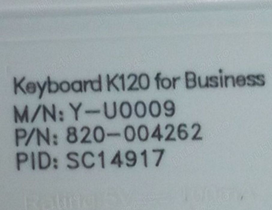 Tastatura Logitech k120 business cu lay-out in limba germana.