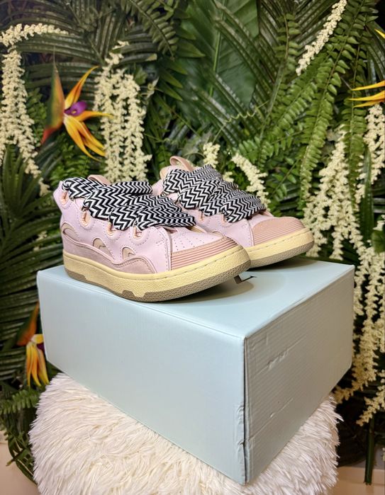 Lanvin Curb Suede Pink