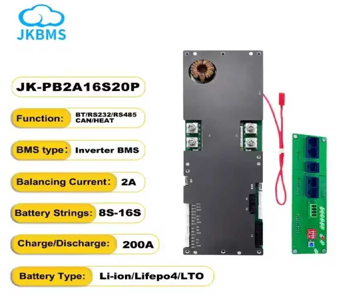 JK BMS 4S/8S/16S/20S, Display JK cu touch.