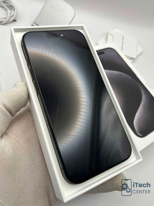 iPhone 15 Pro, 128GB, Black, 100% батерия, КАТО НОВ, ГАРАНЦИЯ!