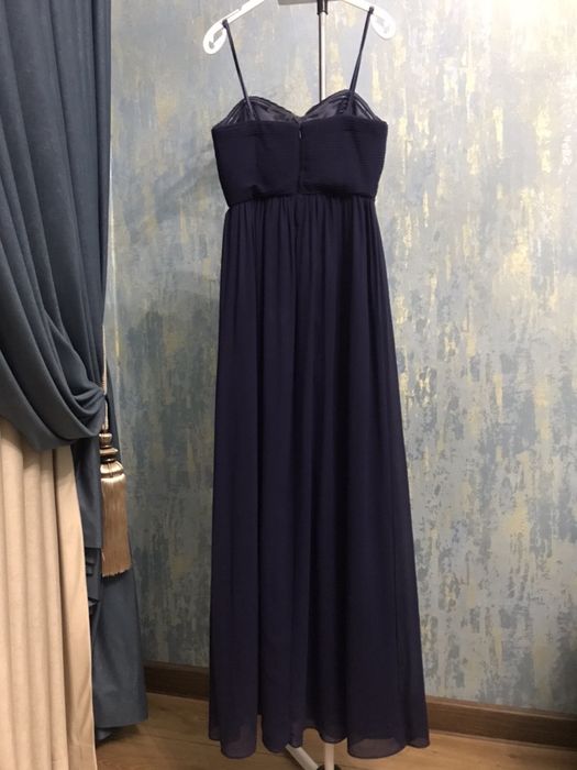 Вечернее синее платье