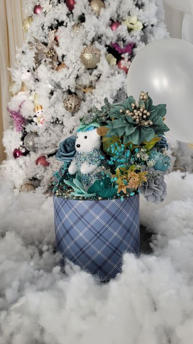 Cadou Floral Ursuletul in Padurea cu Cristale